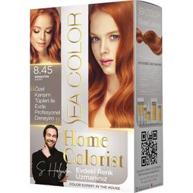 Sea Color 2 Tüp Home Colorist 8.45 Günbatımı Premium Evde Profesyonel Sonuç Saç Boyası