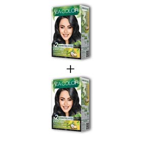Sea Color 2x2 Siyah No:1.0 Krem Saç Boyası
