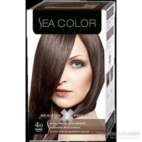 Sea Color 4/0 Kahve 100 ml Saç Boyası