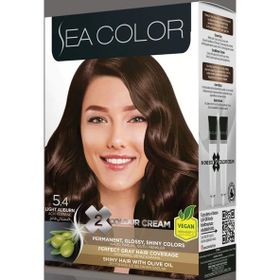 Sea Color 5/4 Açık Kestane 2 Adet Tüp Krem Saç Boyası