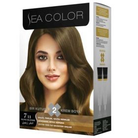 Sea Color 7/11 Yoğun Küllü Kumral 2 Tüp Saç Boyası