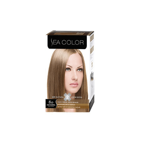 Sea Color 8.0 Açık Karamel Saç Boyası
