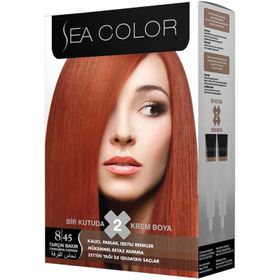 Sea Color 8.45 Tarçın Bakır İki Tüplü Set Saç Boyası