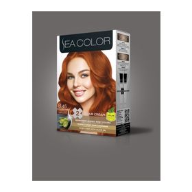 Sea Color 8/45 Tarçın Bakır Krem 2'li Tüp Saç Boyası