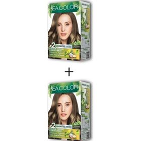 Sea Color Açık Kumral No:8.0 2X2 Tüp Krem Saç Boyası Seti