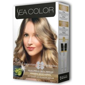 Sea Color Bal Köpüğü No:8.3 2 Tüp Krem Saç Boyası Seti