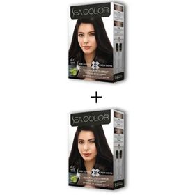 Sea Color Kahve No:4.0 2x2 Tüp Krem Saç Boyası Seti