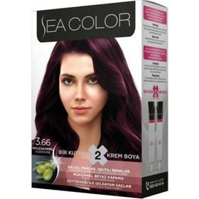 Sea Color Kit 3.66 Patlıcan Moru 12'li Saç Boyası