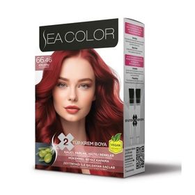 Sea Color Kit 66.46 Ateş Kızılı 2'li Saç Boyası