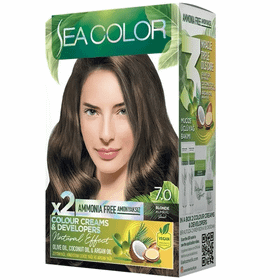Sea Color Natural Amonyaksız Natural Effect Kumral 7.0 Saç Boyası