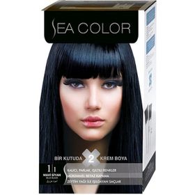 Sea Color Set 1.1 Mavi Siyah 4 Adet Saç Boyası