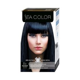 Sea Color Set 1.1 Mavi Siyah 4 Adet Saç Boyası