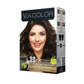 Sea Color Set 3.4 Koyu Kestane 2 Adet Saç Boyası