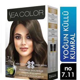 Sea Color Set 7.11 Yoğ.Küllü Kumral Saç Boyası