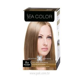 Sea Color Set 8.0 Açık Karamel 4 Adet Saç Boyası
