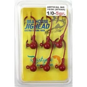 Sea Horse 1938BLN Kırmızı 1/0 5 gr 6 Pcs Jig Head