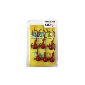 Sea Horse 1938BLN Kırmızı 1/0 7 gr 6 Pcs Jig Head