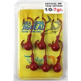 Sea Horse 1938BLN Kırmızı 1/0 7 gr 6 Pcs Jig Head