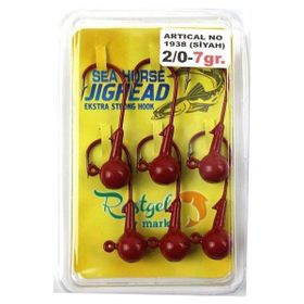 Sea Horse 1938BLN Kırmızı 2/0 7 gr 6 Pcs Jig Head