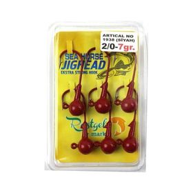 Sea Horse 1938BLN Kırmızı 2/0 7 gr 6 Pcs Jig Head