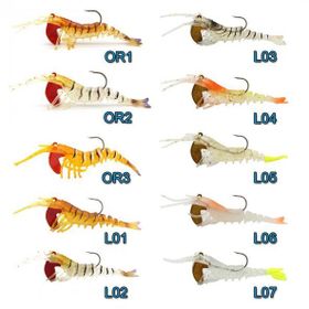 Sea Horse Manic 3D Shrimp 7 cm Karides Silikon Yem