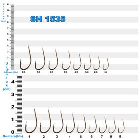 Sea Horse SH-1535 NO:7/0 50'li Çarpma Parlak Adet İğne