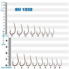 Sea Horse SH-1535 NO:8/0 50'li Çarpma Parlak Adet İğne