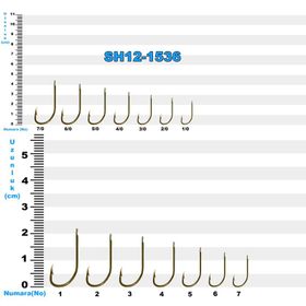 Sea Horse SH12-1536 NO:1/0 100'lü İğne