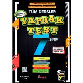 Seans Yayınları 7. Sınıf Tüm Dersler Yaprak Test