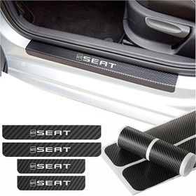 Seat Alhambra 4 Adet Karbon Kapı Eşiği Sticker