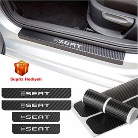 Seat Altea 4 Adet Karbon Kapı Eşiği Sticker