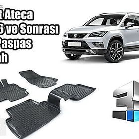 Seat Ateca Siyah 3D Havuzlu Paspas