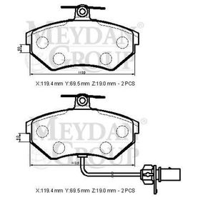 Seat Exeo 2010/2011 288x25x68x46 Havalı Ön Fren Diski