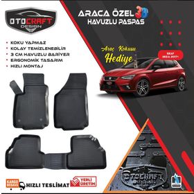 Seat İbiza 2017+ Premium 3D Havuzlu Oto Paspas Bizymo