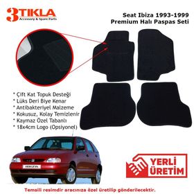 Seat İbıza 3 Oto Paspas 4,5D 2001-2008 Siyah 5 Parça