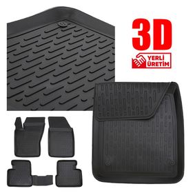 Seat İbıza 3 Oto Paspas 4,5D 2001-2008 Siyah 5 Parça