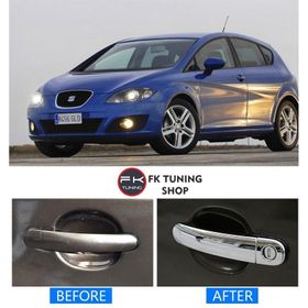 Seat Leon 2 2 Kapı 2006 2012 Paslanmaz Çelik Krom Kapı Kolu