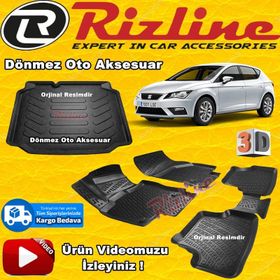Seat Leon 2005-2012 3D Havuzlu Oto Paspas Seti