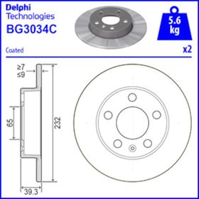 Seat Leon 2005/2012 255x10x65x52 Havalı Arka Fren Diski