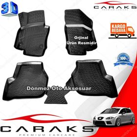 Seat Leon 2006-2012 3D Havuzlu Paspas
