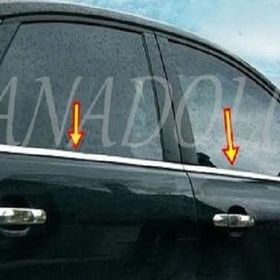 Seat Leon 2006-2012 Paslanmaz Çelik 6 Parça Krom Cam Çıtası
