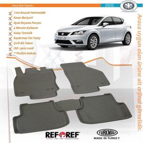 Seat Leon 3 2013+ Premium 4.5D Bej Havuzlu Oto Paspas