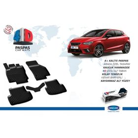 Seat Leon 3 Oto Paspas 4,5D 2013-2019 Siyah 5 Parça