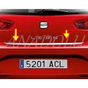 Seat Leon Formlu 2005-2013 Paslanmaz Çelik Krom Bagaj Alt Çıtası