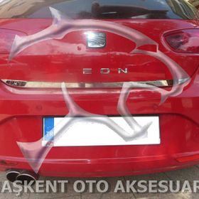Seat Leon Formlu 2005-2013 Paslanmaz Çelik Krom Bagaj Alt Çıtası