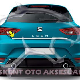 Seat Leon Formlu 2013 Üzeri Krom Bagaj Alt Çıtası