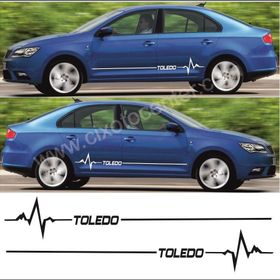Seat Toledo Siyah Ritim Oto Sticker
