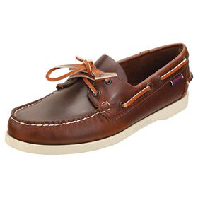 Sebago Docksides Portland Waxed Kahverengi Deri Erkek Günlük Ayakkabı