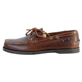 Sebago Docksides Portland Waxed Kahverengi Deri Erkek Günlük Ayakkabı