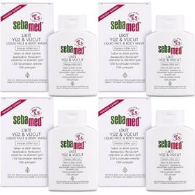 Sebamed 4x200 ml Likit Yüz Vücut Temizleyici